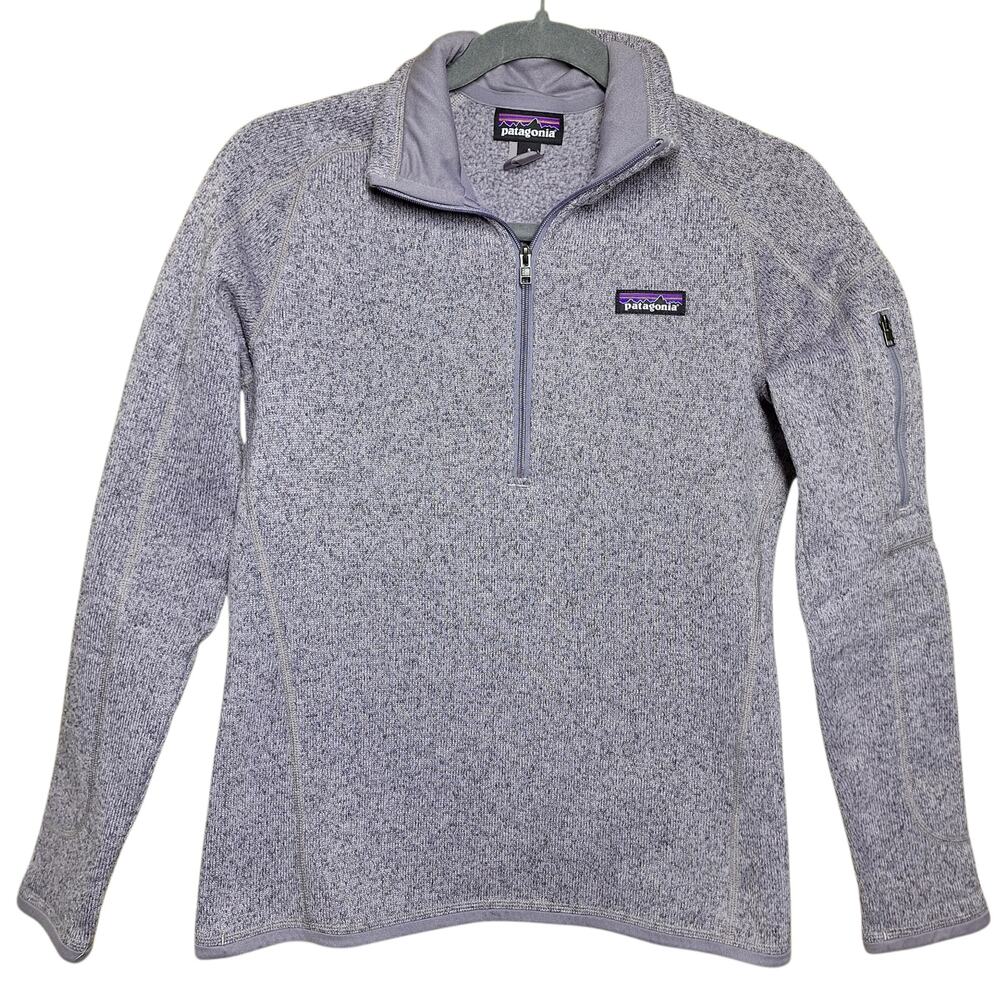 Patagonia Better Sweater 1/4 zip fleece sweatshirt pullover Lavender outdoor